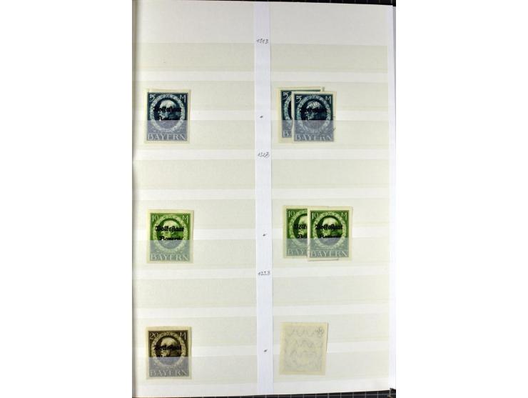  1850/1920, postfrischer, ungebrauchter und gebrauchter Bestand mit u.a. Mi.-Nr. 6 (3), 7 (2), 19 (3), 28X (3), Dienst, Porto