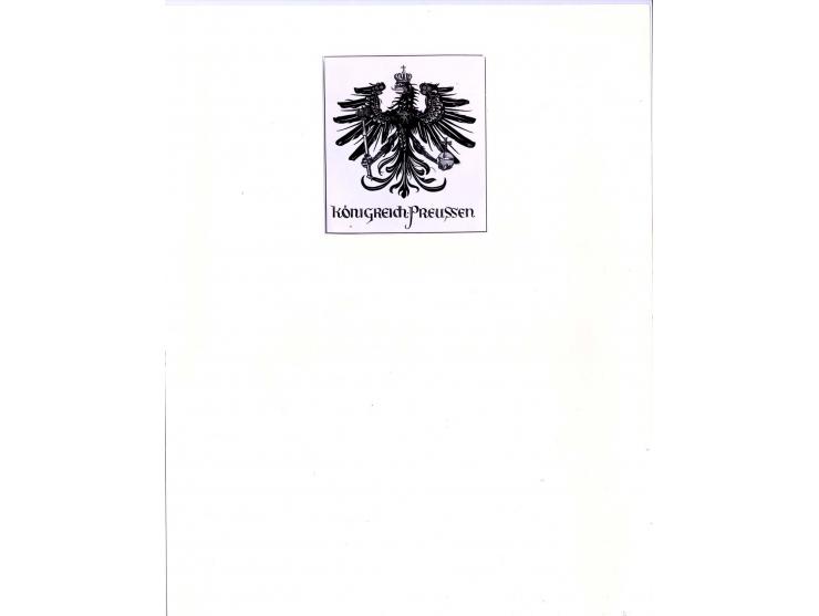 DIE KURT METZER - SAMMLUNG : 1850/59, hervorragende Spezialsammlung der Kopfausgaben in 4 Kassetten, gestempelt und auf Brief