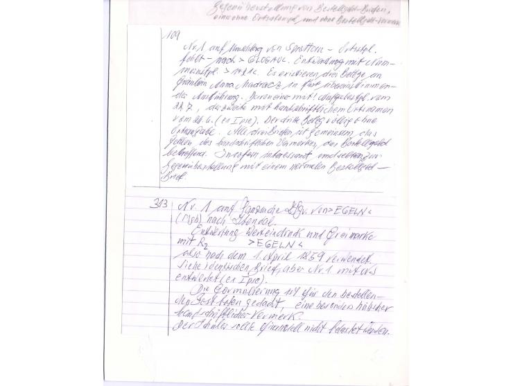 DIE KURT METZER - SAMMLUNG : 1850/59, hervorragende Spezialsammlung der Kopfausgaben in 4 Kassetten, gestempelt und auf Brief