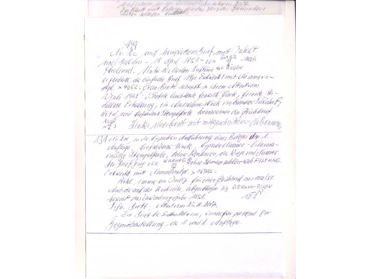 DIE KURT METZER - SAMMLUNG : 1850/59, hervorragende Spezialsammlung der Kopfausgaben in 4 Kassetten, gestempelt und auf Brief