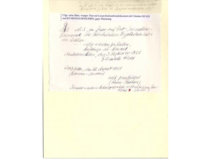 DIE KURT METZER - SAMMLUNG : 1850/59, hervorragende Spezialsammlung der Kopfausgaben in 4 Kassetten, gestempelt und auf Brief