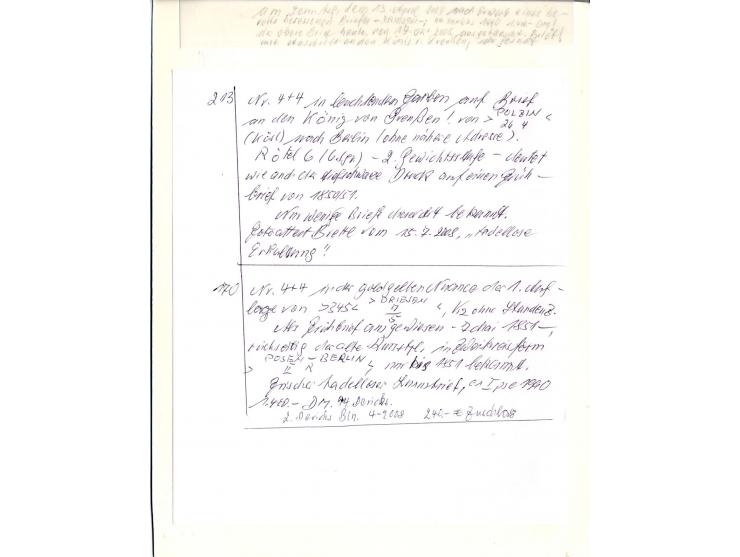 DIE KURT METZER - SAMMLUNG : 1850/59, hervorragende Spezialsammlung der Kopfausgaben in 4 Kassetten, gestempelt und auf Brief