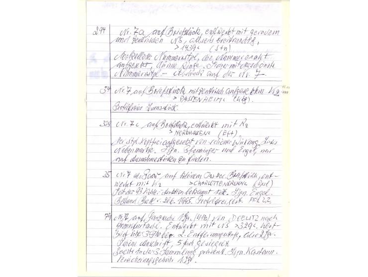 DIE KURT METZER - SAMMLUNG : 1850/59, hervorragende Spezialsammlung der Kopfausgaben in 4 Kassetten, gestempelt und auf Brief