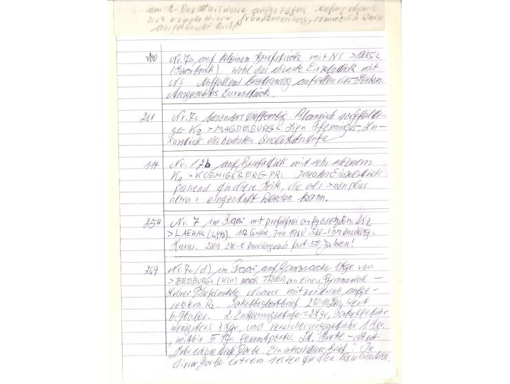 DIE KURT METZER - SAMMLUNG : 1850/59, hervorragende Spezialsammlung der Kopfausgaben in 4 Kassetten, gestempelt und auf Brief