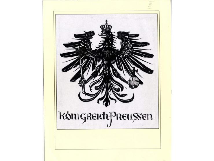 DIE KURT METZER - SAMMLUNG : 1850/59, hervorragende Spezialsammlung der Kopfausgaben in 4 Kassetten, gestempelt und auf Brief