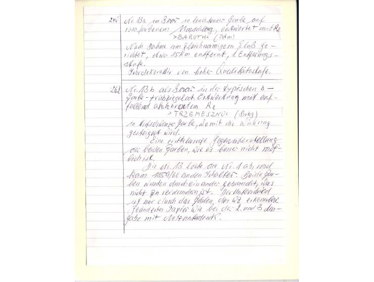 DIE KURT METZER - SAMMLUNG : 1850/59, hervorragende Spezialsammlung der Kopfausgaben in 4 Kassetten, gestempelt und auf Brief