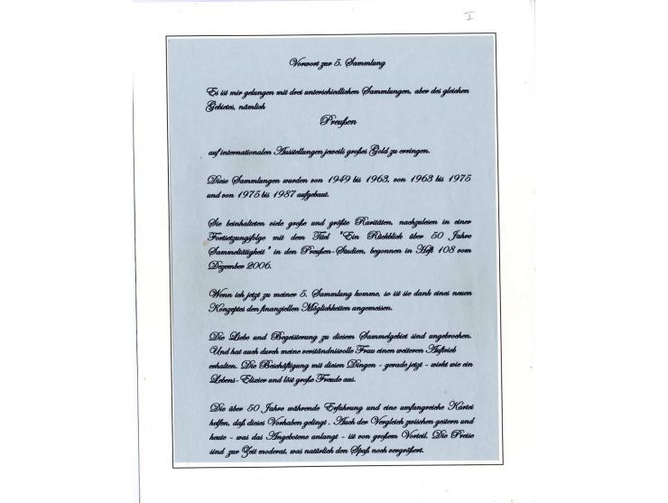 DIE KURT METZER - SAMMLUNG : 1850/59, hervorragende Spezialsammlung der Kopfausgaben in 4 Kassetten, gestempelt und auf Brief