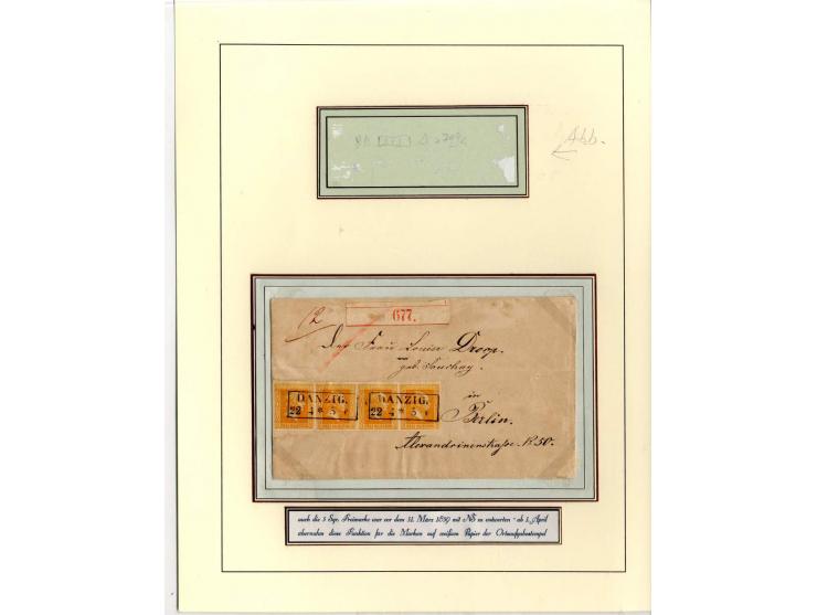 DIE KURT METZER - SAMMLUNG : 1850/59, hervorragende Spezialsammlung der Kopfausgaben in 4 Kassetten, gestempelt und auf Brief