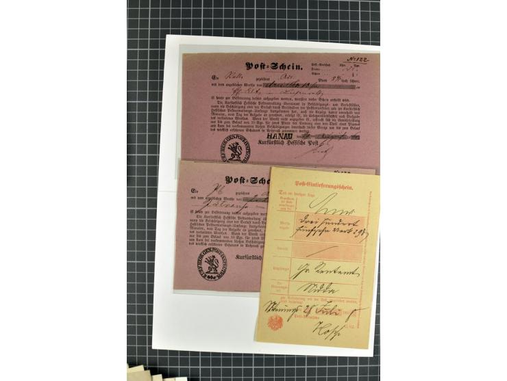 1810/66, umfangreicher Bestand ab Vorphila mit ca. 250 Briefen, Dienstbriefen und Postscheinen, dabei viele frankierte Briefe