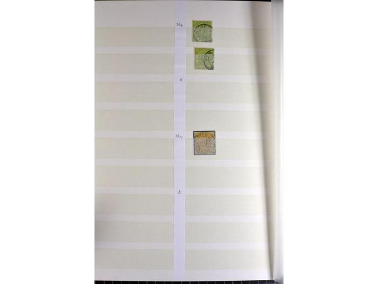  1851/1923, postfrischer, ungebrauchter und gestempelter Bestand mit u.a. Mi.-Nr. 1c, 34, 42b (Fotoattest Heinrich BPP), 58 e