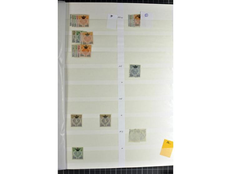  1851/1923, postfrischer, ungebrauchter und gestempelter Bestand mit u.a. Mi.-Nr. 1c, 34, 42b (Fotoattest Heinrich BPP), 58 e