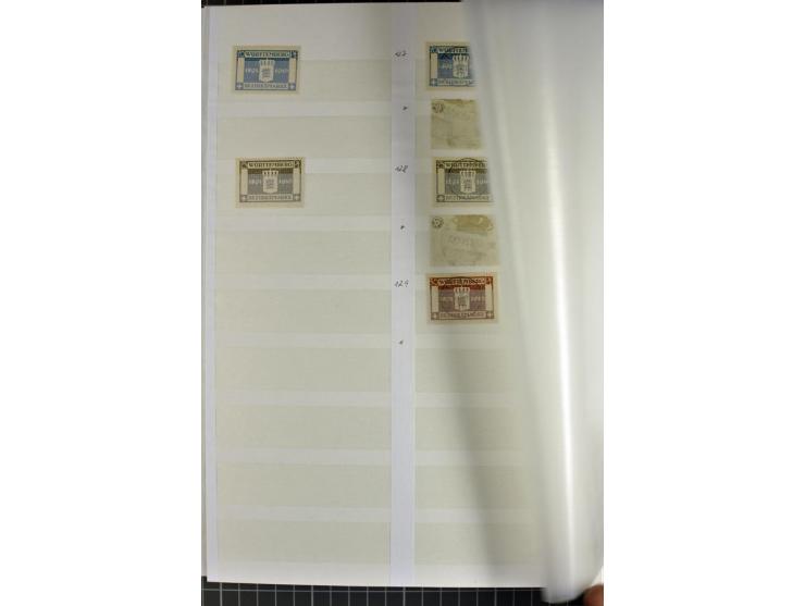  1851/1923, postfrischer, ungebrauchter und gestempelter Bestand mit u.a. Mi.-Nr. 1c, 34, 42b (Fotoattest Heinrich BPP), 58 e
