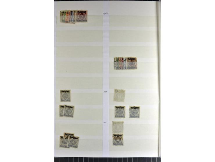  1851/1923, postfrischer, ungebrauchter und gestempelter Bestand mit u.a. Mi.-Nr. 1c, 34, 42b (Fotoattest Heinrich BPP), 58 e