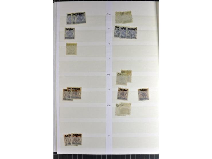  1851/1923, postfrischer, ungebrauchter und gestempelter Bestand mit u.a. Mi.-Nr. 1c, 34, 42b (Fotoattest Heinrich BPP), 58 e