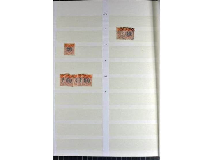  1851/1923, postfrischer, ungebrauchter und gestempelter Bestand mit u.a. Mi.-Nr. 1c, 34, 42b (Fotoattest Heinrich BPP), 58 e