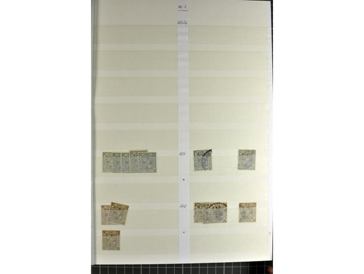  1851/1923, postfrischer, ungebrauchter und gestempelter Bestand mit u.a. Mi.-Nr. 1c, 34, 42b (Fotoattest Heinrich BPP), 58 e