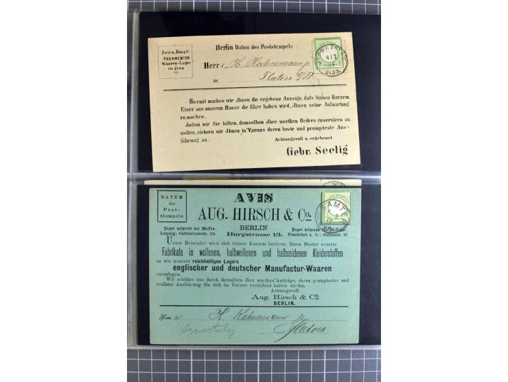 1872/75, sehr schöne gestempelte Sammlung mit 51 Briefen und ca. 100 Briefstücken und (wenigen) losen Marken; durchweg in übe
