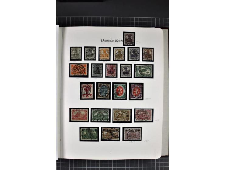 1872/1945, gestempelte Sammlung mit u.a. Mi.-Nr. 21b sign., 27b Attest, 28 repariert, sign., 66I Attest, 438-39, 456-58, Bl.1