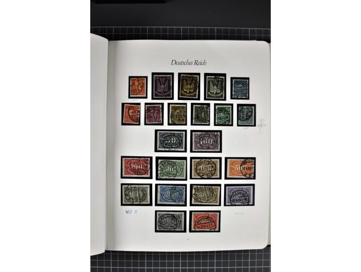 1872/1945, gestempelte Sammlung mit u.a. Mi.-Nr. 21b sign., 27b Attest, 28 repariert, sign., 66I Attest, 438-39, 456-58, Bl.1