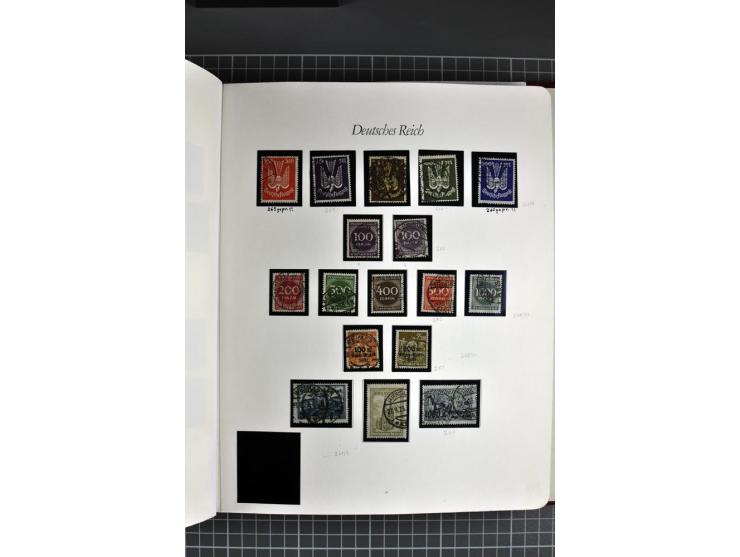 1872/1945, gestempelte Sammlung mit u.a. Mi.-Nr. 21b sign., 27b Attest, 28 repariert, sign., 66I Attest, 438-39, 456-58, Bl.1