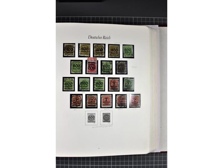 1872/1945, gestempelte Sammlung mit u.a. Mi.-Nr. 21b sign., 27b Attest, 28 repariert, sign., 66I Attest, 438-39, 456-58, Bl.1