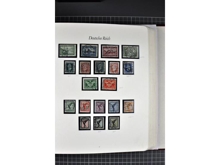 1872/1945, gestempelte Sammlung mit u.a. Mi.-Nr. 21b sign., 27b Attest, 28 repariert, sign., 66I Attest, 438-39, 456-58, Bl.1