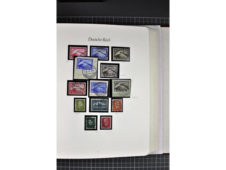 1872/1945, gestempelte Sammlung mit u.a. Mi.-Nr. 21b sign., 27b Attest, 28 repariert, sign., 66I Attest, 438-39, 456-58, Bl.1