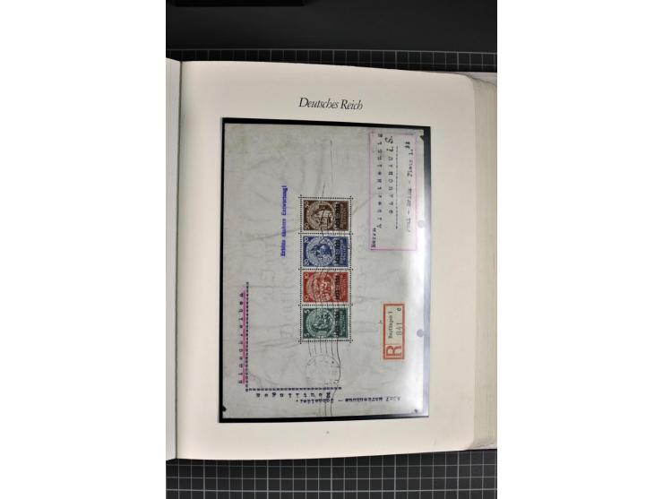 1872/1945, gestempelte Sammlung mit u.a. Mi.-Nr. 21b sign., 27b Attest, 28 repariert, sign., 66I Attest, 438-39, 456-58, Bl.1