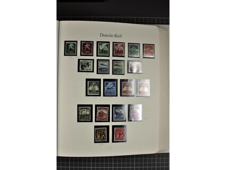 1872/1945, gestempelte Sammlung mit u.a. Mi.-Nr. 21b sign., 27b Attest, 28 repariert, sign., 66I Attest, 438-39, 456-58, Bl.1
