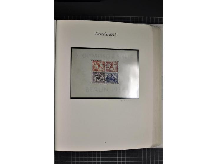 1872/1945, gestempelte Sammlung mit u.a. Mi.-Nr. 21b sign., 27b Attest, 28 repariert, sign., 66I Attest, 438-39, 456-58, Bl.1