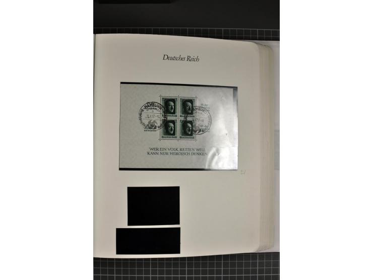 1872/1945, gestempelte Sammlung mit u.a. Mi.-Nr. 21b sign., 27b Attest, 28 repariert, sign., 66I Attest, 438-39, 456-58, Bl.1