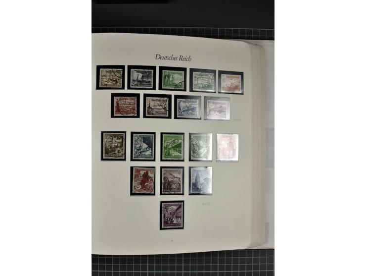 1872/1945, gestempelte Sammlung mit u.a. Mi.-Nr. 21b sign., 27b Attest, 28 repariert, sign., 66I Attest, 438-39, 456-58, Bl.1
