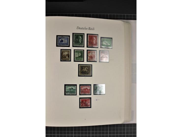 1872/1945, gestempelte Sammlung mit u.a. Mi.-Nr. 21b sign., 27b Attest, 28 repariert, sign., 66I Attest, 438-39, 456-58, Bl.1
