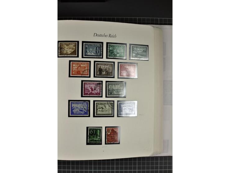 1872/1945, gestempelte Sammlung mit u.a. Mi.-Nr. 21b sign., 27b Attest, 28 repariert, sign., 66I Attest, 438-39, 456-58, Bl.1