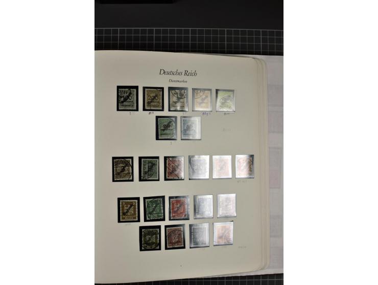 1872/1945, gestempelte Sammlung mit u.a. Mi.-Nr. 21b sign., 27b Attest, 28 repariert, sign., 66I Attest, 438-39, 456-58, Bl.1