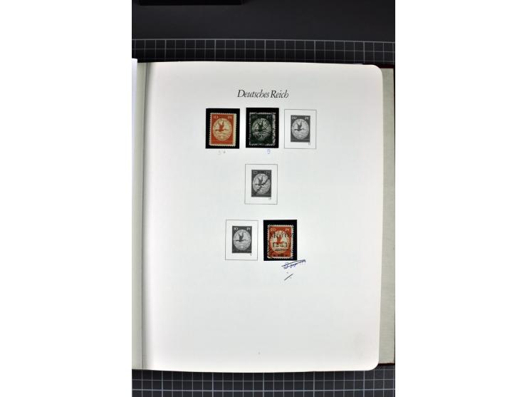 1872/1945, gestempelte Sammlung mit u.a. Mi.-Nr. 21b sign., 27b Attest, 28 repariert, sign., 66I Attest, 438-39, 456-58, Bl.1