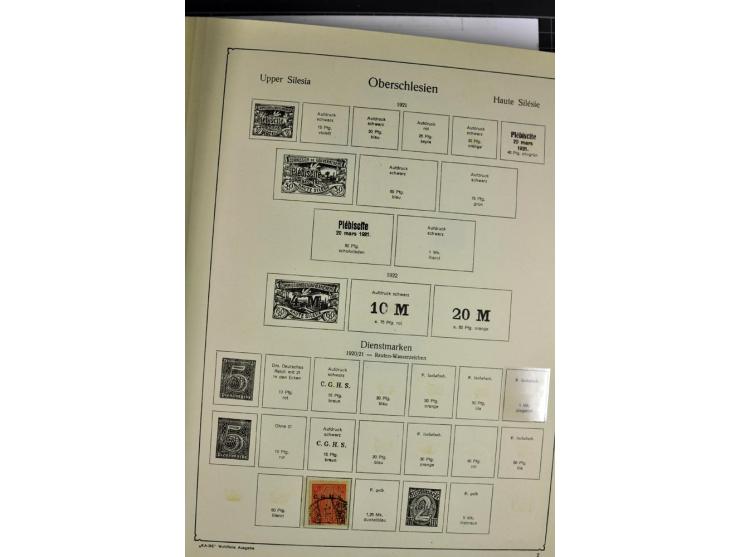 1872/1945, postfrische, ungebrauchte und gestempelte Sammlung mit u.a. Mi.-Nr. 66, VI auf Karte, 177, 179, 196I, 438-39, Bl.2