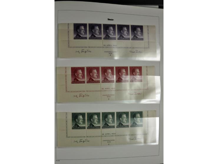 1872/1945, postfrische, ungebrauchte und gestempelte Sammlung mit u.a. Mi.-Nr. 66, VI auf Karte, 177, 179, 196I, 438-39, Bl.2