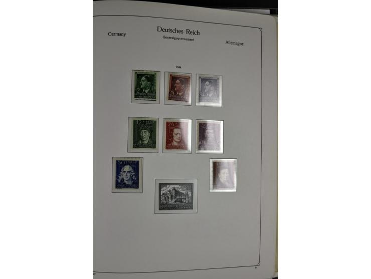 1872/1945, postfrische, ungebrauchte und gestempelte Sammlung mit u.a. Mi.-Nr. 66, VI auf Karte, 177, 179, 196I, 438-39, Bl.2
