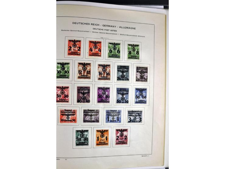 1872/1945, postfrische, ungebrauchte und gestempelte Sammlung mit u.a. Mi.-Nr. 66, VI auf Karte, 177, 179, 196I, 438-39, Bl.2