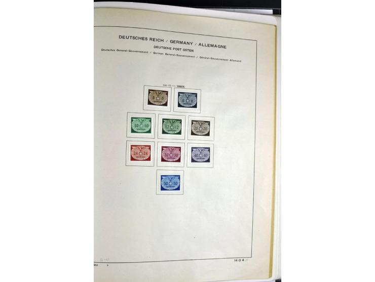 1872/1945, postfrische, ungebrauchte und gestempelte Sammlung mit u.a. Mi.-Nr. 66, VI auf Karte, 177, 179, 196I, 438-39, Bl.2