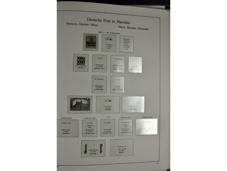 1872/1945, postfrische, ungebrauchte und gestempelte Sammlung mit u.a. Mi.-Nr. 66, VI auf Karte, 177, 179, 196I, 438-39, Bl.2