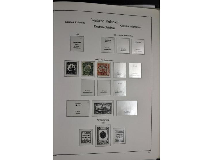 1872/1945, postfrische, ungebrauchte und gestempelte Sammlung mit u.a. Mi.-Nr. 66, VI auf Karte, 177, 179, 196I, 438-39, Bl.2