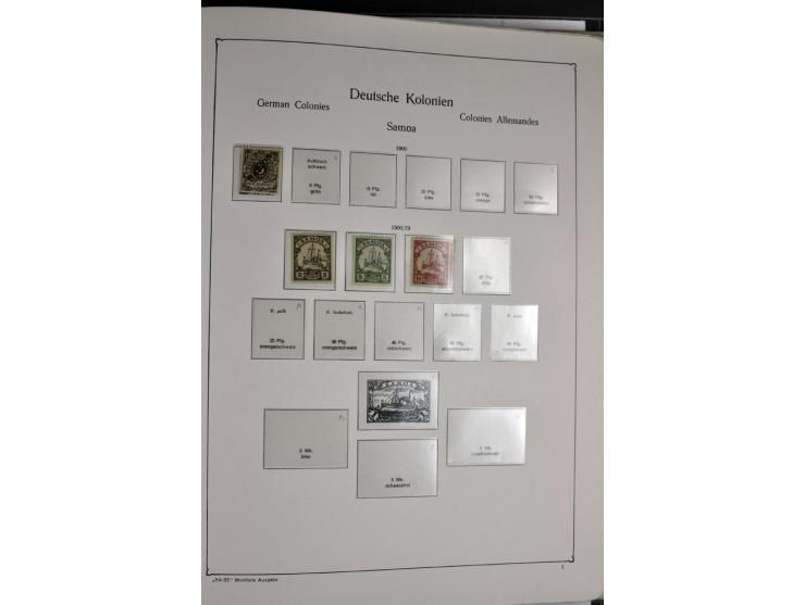 1872/1945, postfrische, ungebrauchte und gestempelte Sammlung mit u.a. Mi.-Nr. 66, VI auf Karte, 177, 179, 196I, 438-39, Bl.2