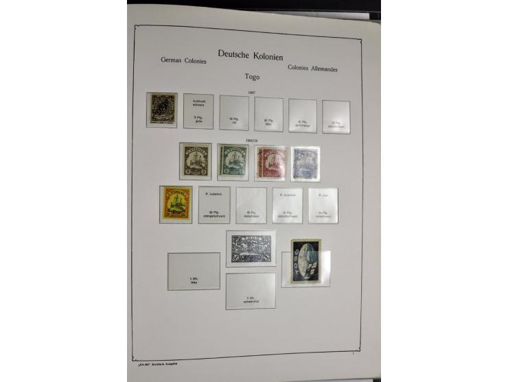 1872/1945, postfrische, ungebrauchte und gestempelte Sammlung mit u.a. Mi.-Nr. 66, VI auf Karte, 177, 179, 196I, 438-39, Bl.2