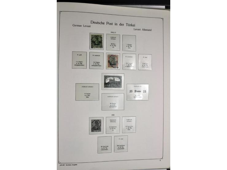 1872/1945, postfrische, ungebrauchte und gestempelte Sammlung mit u.a. Mi.-Nr. 66, VI auf Karte, 177, 179, 196I, 438-39, Bl.2