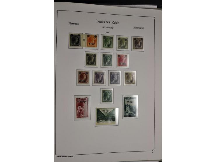 1872/1945, postfrische, ungebrauchte und gestempelte Sammlung mit u.a. Mi.-Nr. 66, VI auf Karte, 177, 179, 196I, 438-39, Bl.2