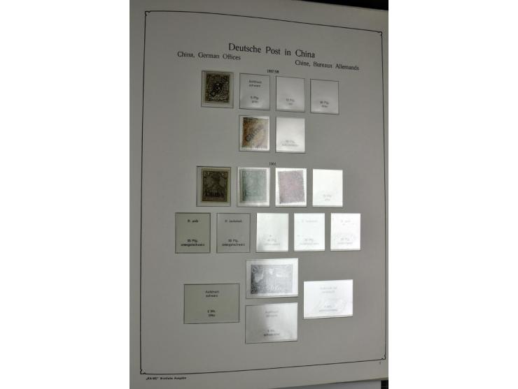 1872/1945, postfrische, ungebrauchte und gestempelte Sammlung mit u.a. Mi.-Nr. 66, VI auf Karte, 177, 179, 196I, 438-39, Bl.2