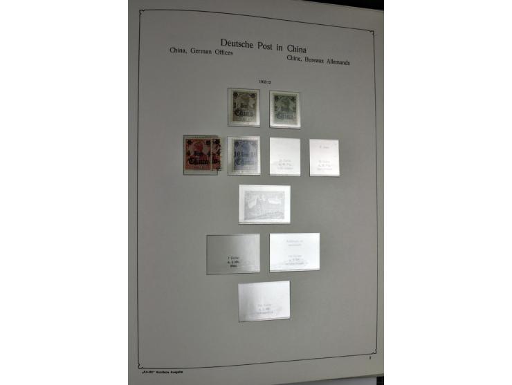 1872/1945, postfrische, ungebrauchte und gestempelte Sammlung mit u.a. Mi.-Nr. 66, VI auf Karte, 177, 179, 196I, 438-39, Bl.2