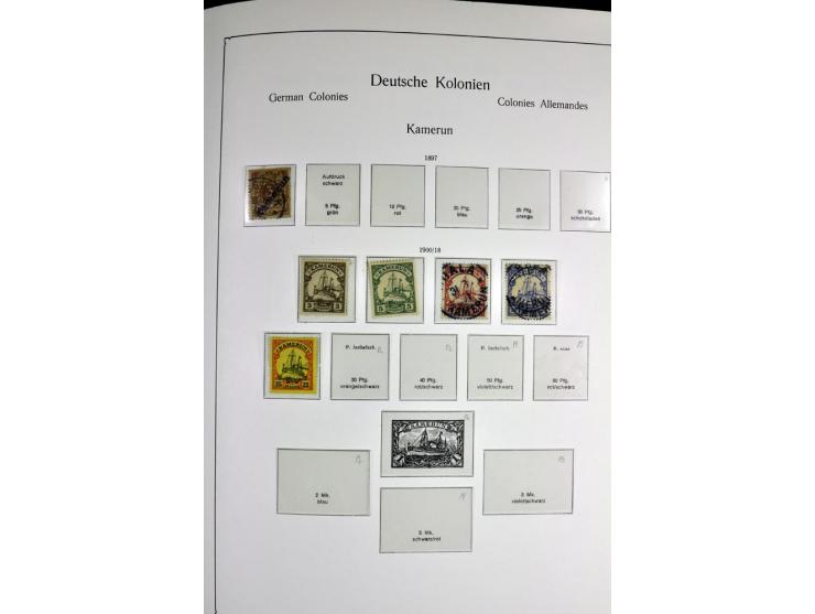 1872/1945, postfrische, ungebrauchte und gestempelte Sammlung mit u.a. Mi.-Nr. 66, VI auf Karte, 177, 179, 196I, 438-39, Bl.2